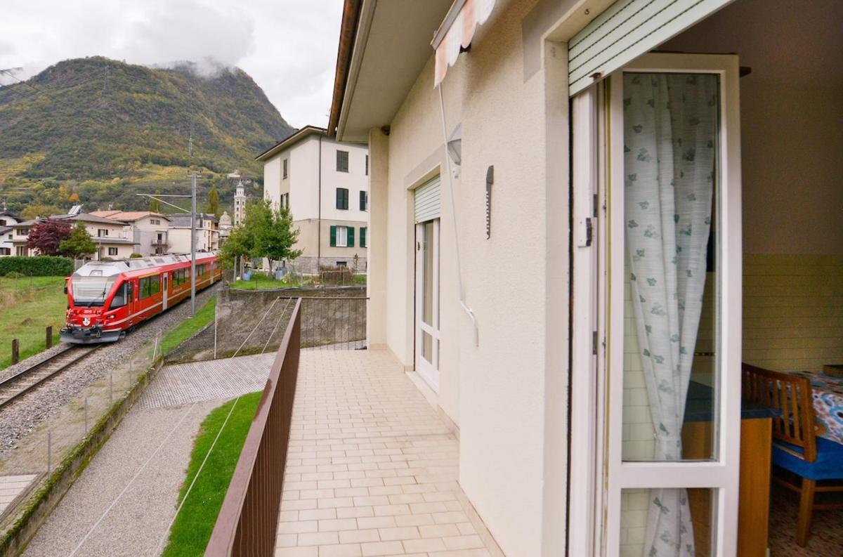 Alp Gruem Apartment - 8 Min Walk To Bernina Express 蒂拉诺 外观 照片